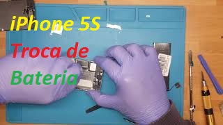 Como trocar bateria iPhone 5S, how to replace battery