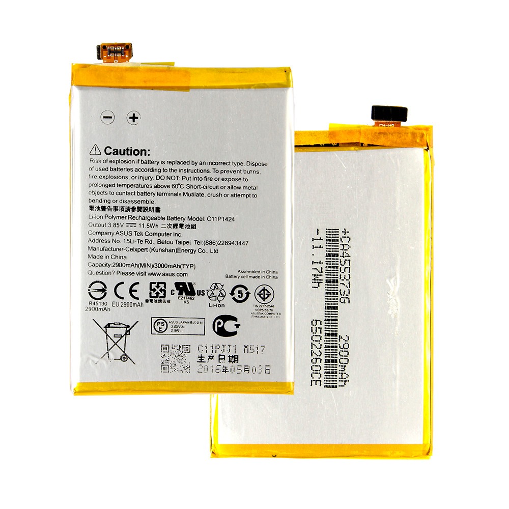Bateria C11P1424 para Asus ZenFone 2 ZE550ML, ZE551ML
