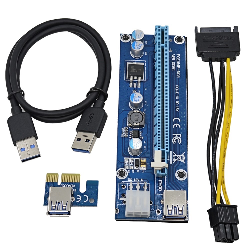 Riser para PCI-E 1X para PCI-E 16X ver.006C