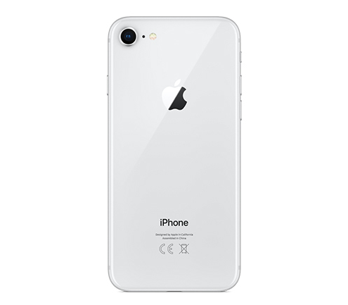 Carcaça traseira  branca para iPhone 8 Plus