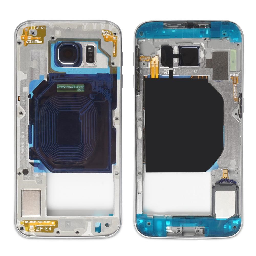 Carcaça traseira interior para Samsung Galaxy S6 g920 Azul