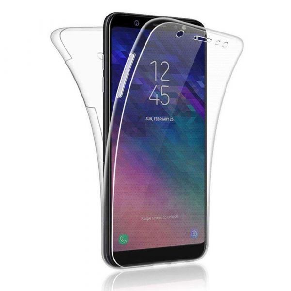 Capa 360 Silicone transparente Samsung J6 2018