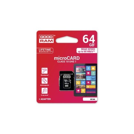 Cartão de memória micro SD de 64 Gb GOODRAM