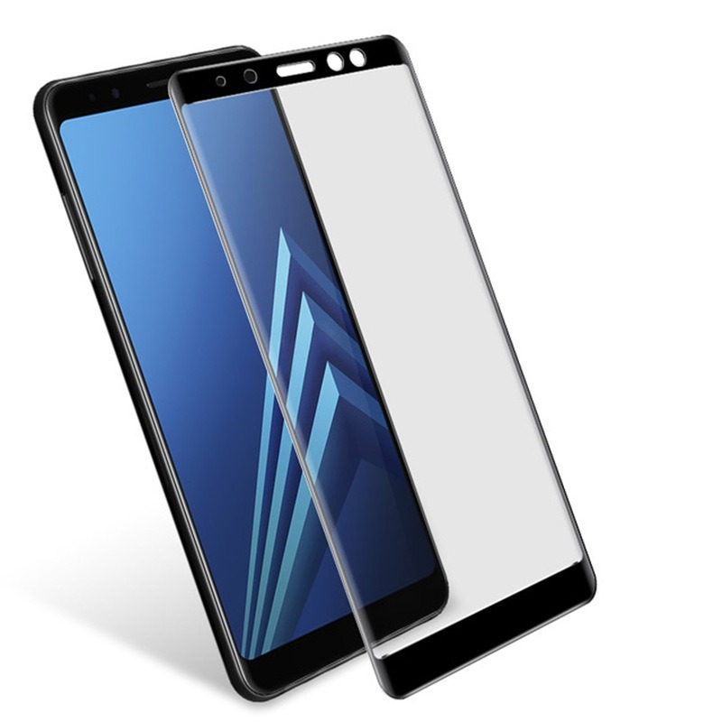 Película de vidro 5D para Samsung Galaxy A8 2018 Preto