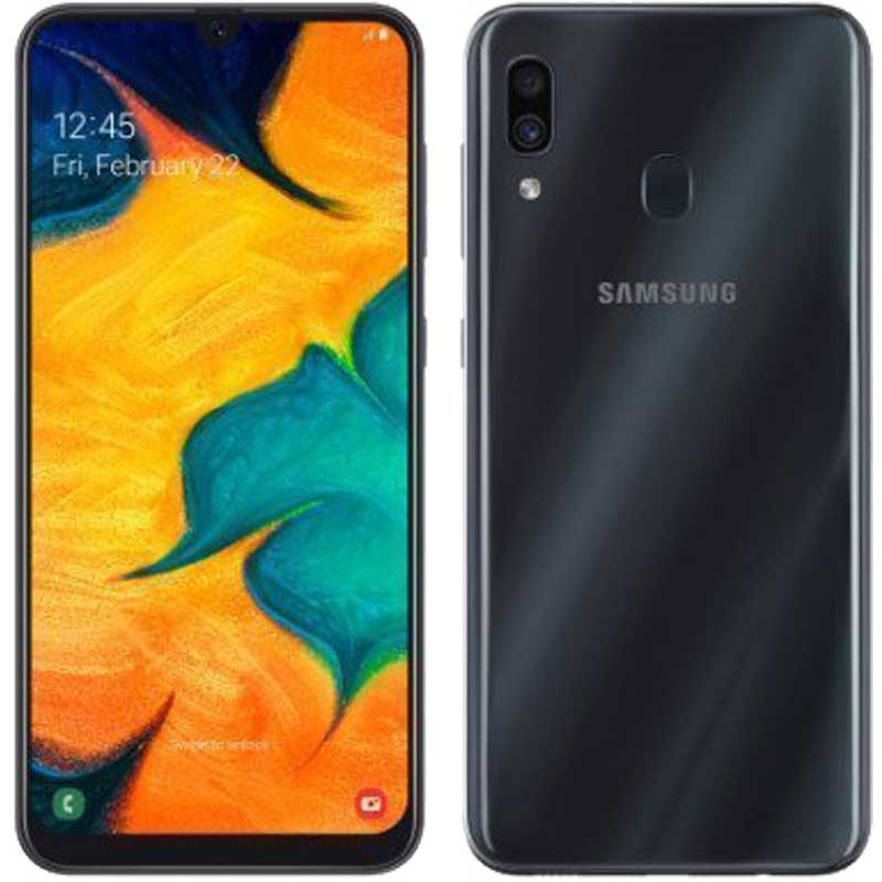 Telemóvel Samsung A307 Galaxy A30s 4G 64Gb Dual-Sim Black EU