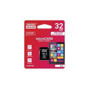 Cartão de memória micro SD de 32 Gb GOODRAM