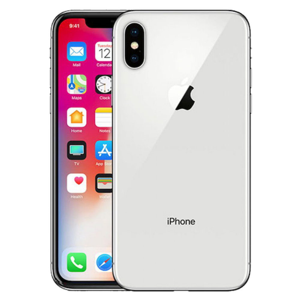 iPhone X Silver 64GB - スマートフォン本体