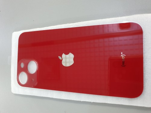 Tampa traseira de substituição em vidro para iPhone 13 mini vermelha