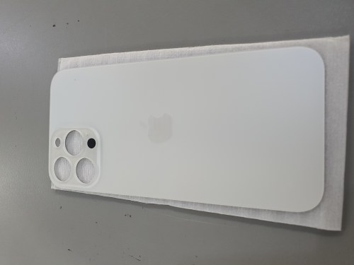 Tampa traseira de substituição em vidro para iPhone 13 pro max branca ou silver