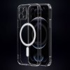 Capa Mag transparente com proteção de câmera compatível com MagSafe para iPhone 15 Pro