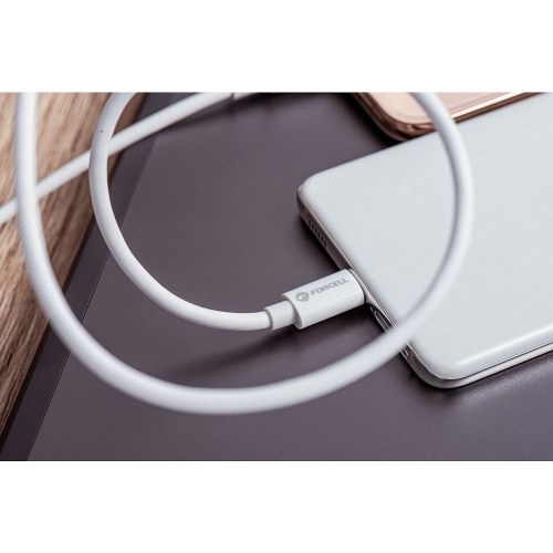 CABO FORCELL F-ENERGY C338 Tipo C para Tipo C PD QC4.0 3A 60W 3m branco
