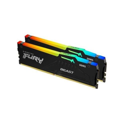 Memória RAM Kingston FURY Beast RGB 32GB (2x16GB) DDR5 CL30 6000MHz - KF560C30BBEAK2-32