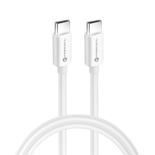 CABO FORCELL F-ENERGY C338 Tipo C para Tipo C PD QC4.0 3A 60W 3m branco
