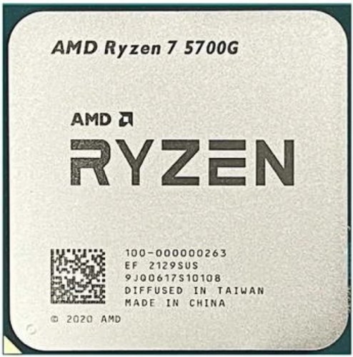 Processador AMD Ryzen 7 5700G 8-Core 3.8GHz c/ Turbo 4.6GHz 20MB SktAM4