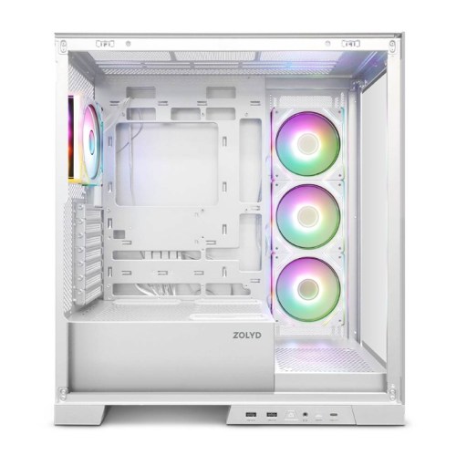 Caixa ATX Zolyd Vexora ARGB Branca