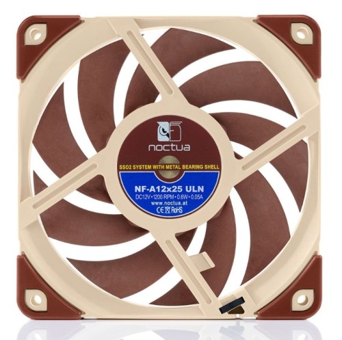 Ventoinha 120mm Noctua NF-A12X25-ULN 1200RPM 3 Pinos