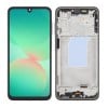 Display LCD e Touch com frame para Samsung A26 A266B service pack preto
