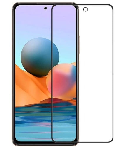 Película de vidro 5D preta para Xiaomi Redmi Note 10 Pro