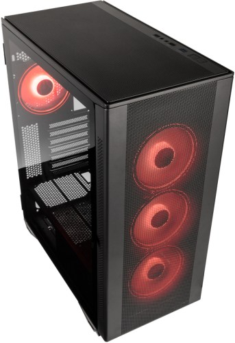 Caixa ATX Kolink Stronghold Prism RGB Aluminio Preta