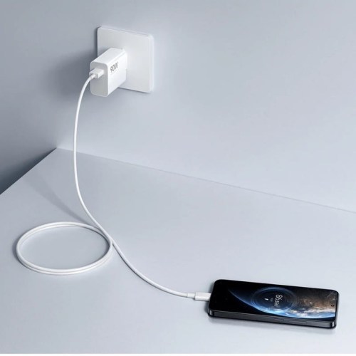 Carregador rápido Xiaomi 90W HyperCharge Combo USB Tipo-A + Cabo USB-C 1m