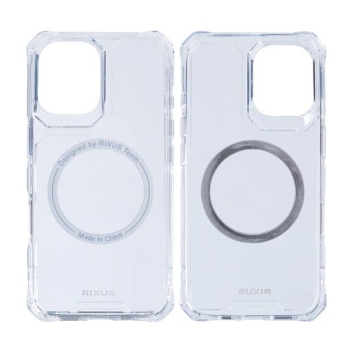 Capa Rixus Armor-X Anti Shock para iPhone 17 Transparente