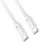 CABO FORCELL F-ENERGY C338 Tipo C para Tipo C PD QC4.0 3A 60W 1 m branco