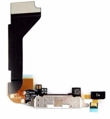 Flex com conector acessórios + carga + dados iPhone 4 branco