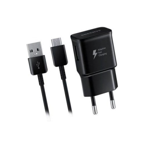 Carregador Original Samsung 2A + Cabo USB Tipo C preto
