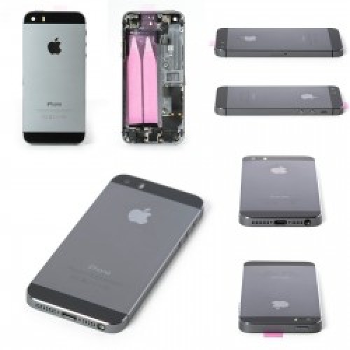 Chassis iPhone 5 space grey com componentes com logótipo