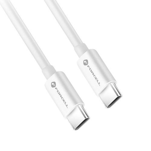 CABO FORCELL F-ENERGY C338 Tipo C para Tipo C PD QC4.0 3A 60W 0,25 m branco