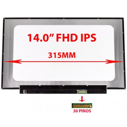 ECRÃ LCD N140HCA-EBA | B140HAN01.8 | NV140FHM-N3B | LM140LF3L | NT140FHM-N43 V8.0 - 14.0" FHD IPS 315MM para Insys Leap T 340