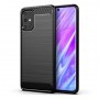 Capa Carbon Lux preta para Samsung Galaxy S20 / S11E