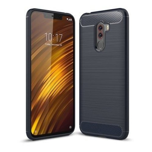 Capa Carbon Lux azul para Xiaomi Pocophone F1