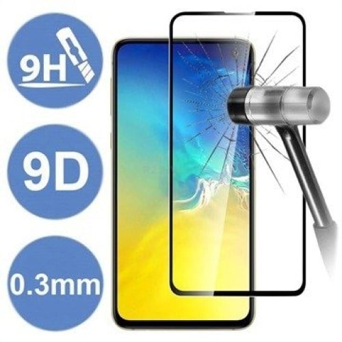 Pelicula de vidro temperado 5D preta para Huawei P40