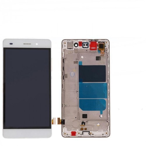 Display LCD + touch Huawei P8 lite branco completo com frame