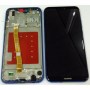 Display LCD e touch Huawei P20 Lite c/ frame azul