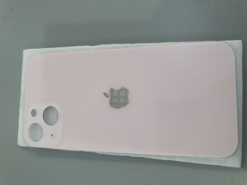 Tampa traseira de substituição em vidro para iPhone 13 rosa
