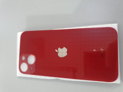 Tampa traseira de substituição em vidro para iPhone 13 vermelha