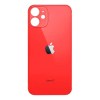 Tampa traseira de substituição em vidro para iPhone 12 vermelha