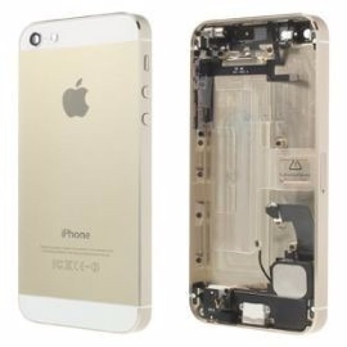 Chassis iPhone 5S dourado com componentes com logótipo