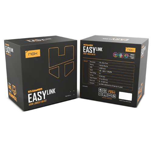 Nox Hummer Easy Link Fan Kit White