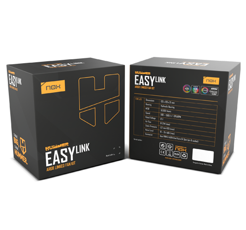 Nox Hummer Easy Link Fan Kit Black