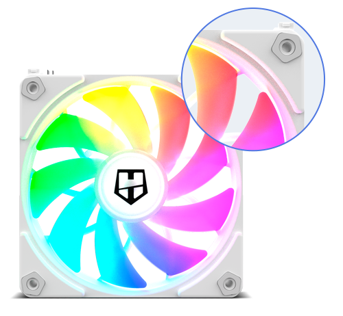 Nox Hummer Easy Link Fan Kit White