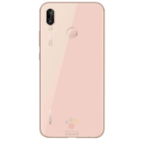 Tampa traseira para Huawei P20 Lite Rosa com lente Camera