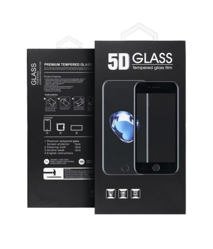Película de vidro temperado 5D para Xiaomi Redmi 10X 5G preta
