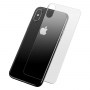 Película de vidro traseira transparente para iPhone XS Max