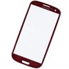 Vidro frontal Samsung S4 mini vermelho i9195
