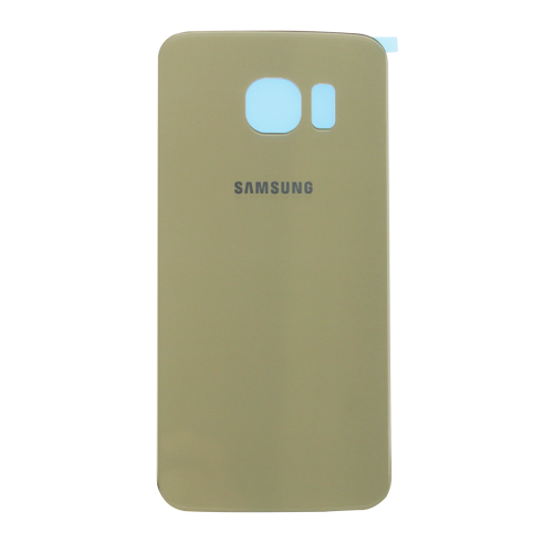 Tampa traseira em vidro p/ Samsung S6 G920F dourada