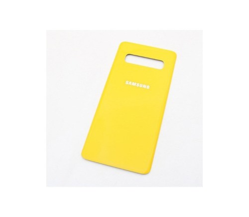 Tampa traseira para Samsung Galaxy S10 Plus Amarela