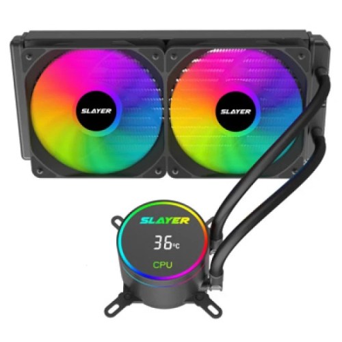 Water Coller Ntech Slayer Rx240 Temp Cpu Argb Amd/intel